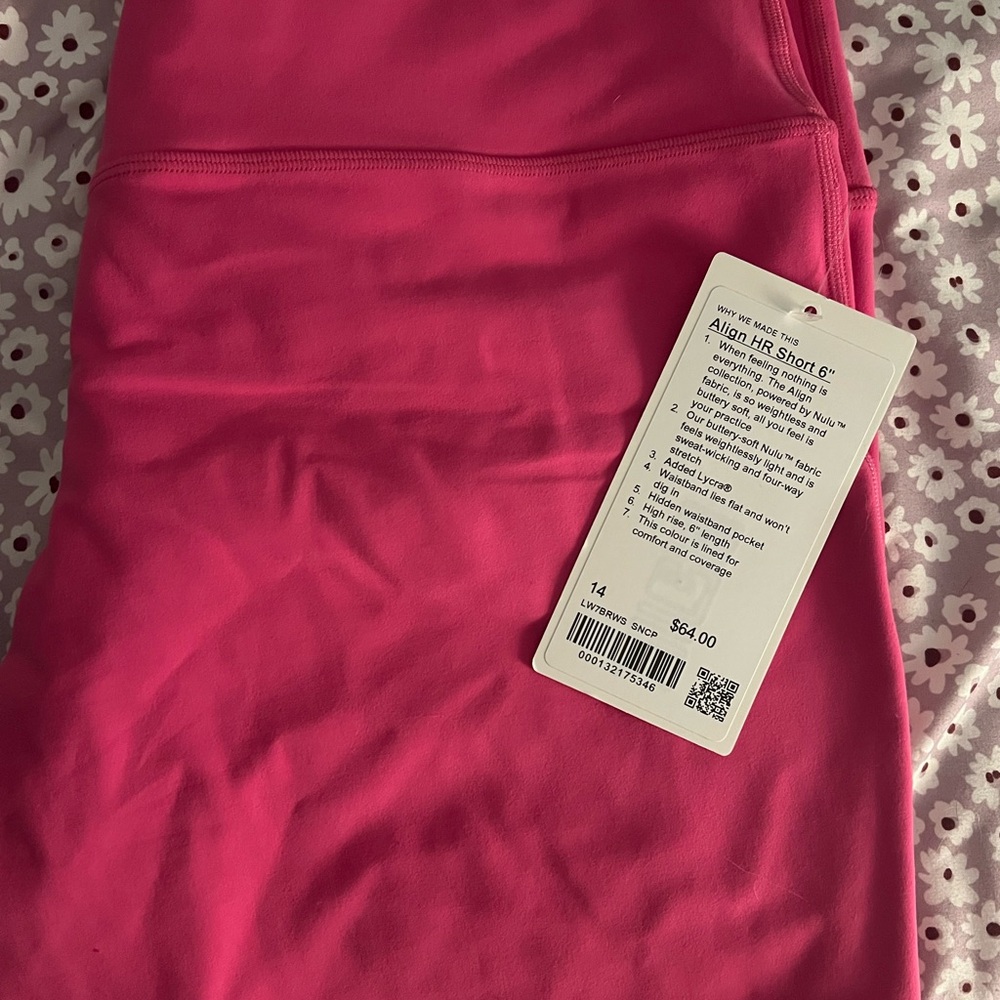 Pink Align HR Shorts sonic pink